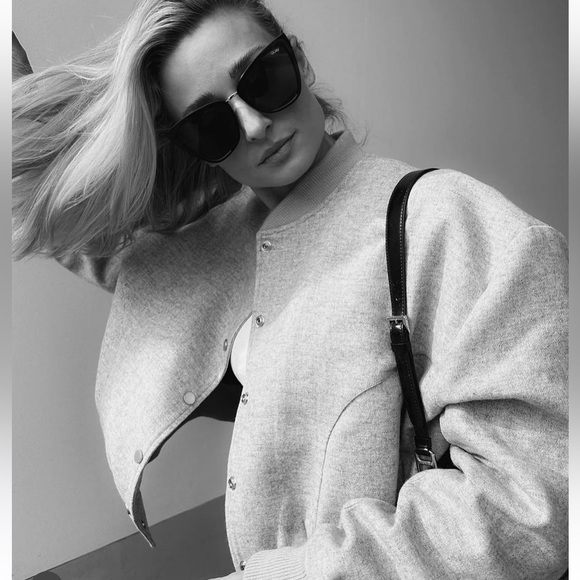 The Frankie Shop Jackets & Blazers - The Frankie Shop Grey Bomber